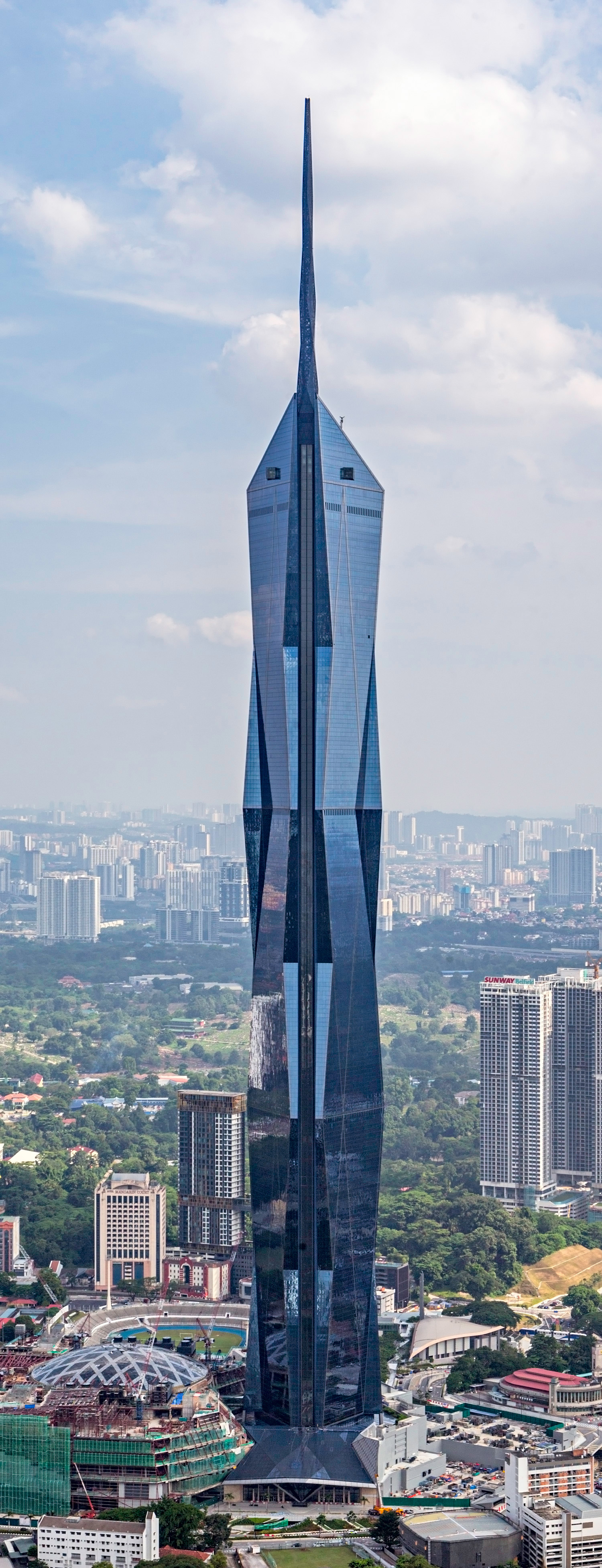 Merdeka PNB118, Kuala Lumpur - View from KL Tower. © Mathias Beinling